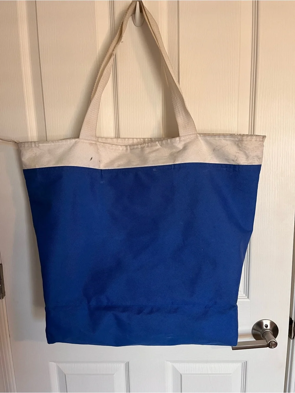 Rare! Disney Cruise Line Mickey Mouse Embroidered Tote Large Beach Bag 22